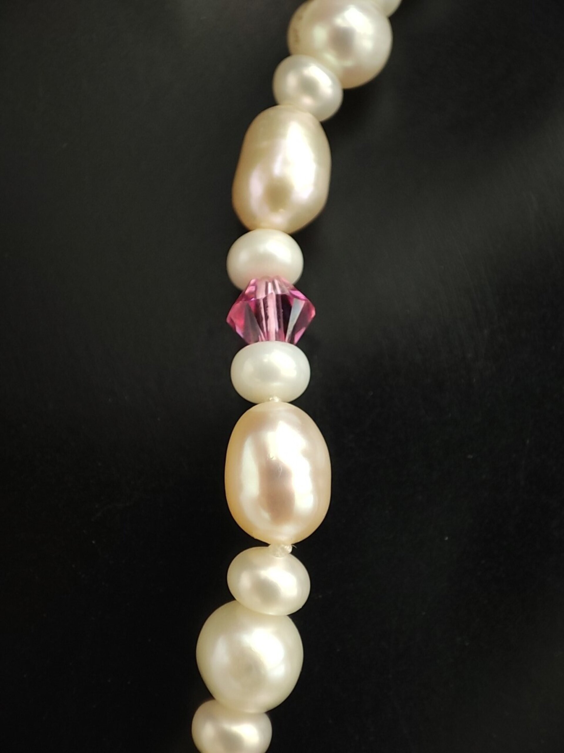 Set de Joyería de Perlas y Swarovski Rosa - 8