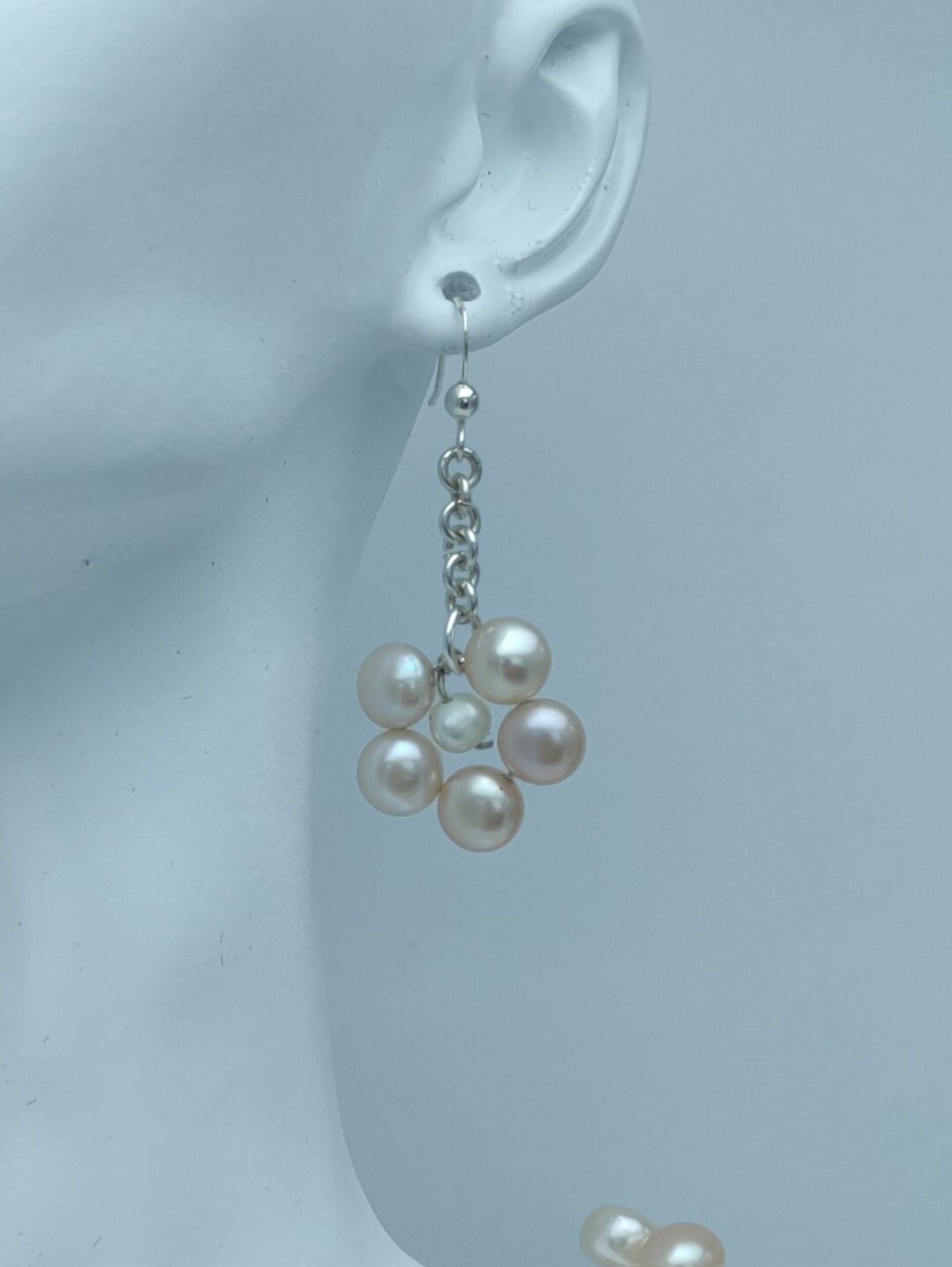 Button Pearl & Swarovski Collection Jewellery Set - 3